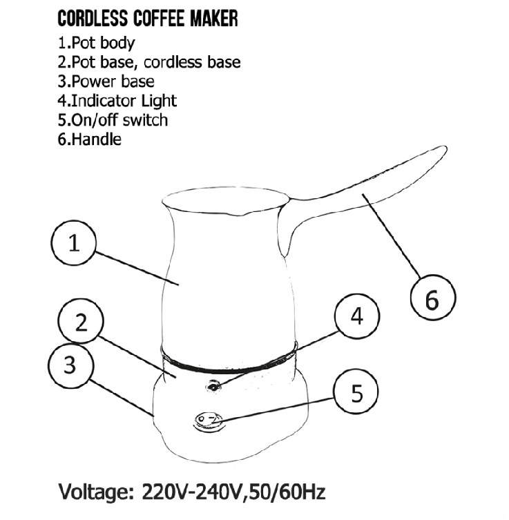 greek coffee warmer