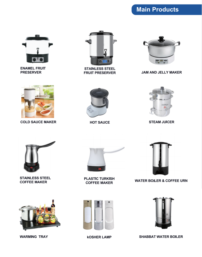 electric kitchen appliances manufacture