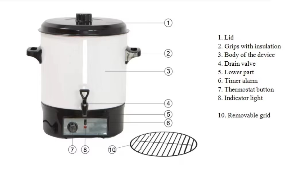 jam preserving pot